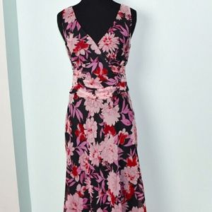 Speechless Pink & Black Floral Print Dress